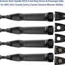 Set of 4 Exterior Door Handles Fit for Toyota Camry 2007-2011, for Toyota 4Runner 2003-2009, for Tacoma 2005-2015, for Avalon 2005-2012, for Lexus GX470 RX330 RX350 RX400h