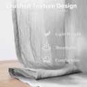 Grey Sheer Curtains 95 inch Length for Living Room 2 Panels, Ombre Semi Sheer Curtains with Sliver Grommet Top, Voile Light Filtering Curtain Bedroom, 52" W x 95" L