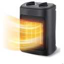 Space Heater, 1500W Electric Heaters Indoor Portable with Thermostat, PTC Fast Heating Ceramic Room Small Heater with Heating and Fan Modes for Bedroom, Office and Indoor Use