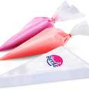 Riccle Disposable Piping Bags 12 Inch - 100 Anti Burst Pastry Bags - Icing Piping Bags for Frosting - Ideal for Cakes and Cookies Decoration