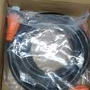 50 Amp Generator Power Cord 25ft and Inlet Box Kit, NEMA 14-50P to SS2-50R Twist Lock with Organizer for RV, Outdoor