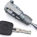 RuiWen Door Lock Cylinder Assy 1K5837168B Compatible with VW Jetta Golf MK6 MK7 2006 2007 2008 2009 2010 2011