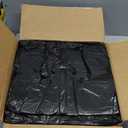 Fuxury 1000 Count Black Plastic Grocery Bags 11.5" x 6.5" x 21", T-shirt, , Take Out, Restaurants, To Go, Retail Shopping Bags in Bulk for Small Business (Made in USA)