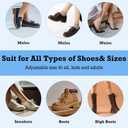 Grevosea 6 Pairs Shoe Trees for Women, Boot Inserts to Keep Shape Plastic Shoe Shaper Inserts Clear Shape Holder Boot Tree Crease Protectors for Sneakers Leather and Boot