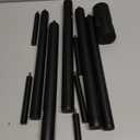 Coat Rack, Coat Racks Freestanding with 8 Hooks 3 Adjustable Heights for Clothes, Hats, Handbags, Coat Tree Easy Assembly for Entryway, Bedroom, Hallway, Office(Black) (1PC)