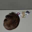 BARSDAR 2PCs 26 Inch Long Braided Ponytail Extension with Hair Tie - Straight Sleek Wrap Around Brown Braided Ponytail Hair Extensions - Synthetic Pony Tails Hairpieces for Women - Brunette Brown