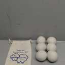 BABL LIFE Wool Dryer Balls-Pack of 6,Premium Reusable New Zealand Natural Fabric Softener,Saves Drying Time, Handmade-Upgraded Version(Made of The Latest Shearing)-2.6 Inch