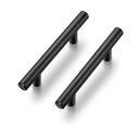 Ravinte 24 Pack | 5 Inch Cabinet Pulls Matte Black Stainless Steel Kitchen Drawer Pulls Cabinet Handles 5InchLength, 3Inch Hole Center, Black 