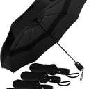 REPEL Windproof Travel Umbrella - Compact & Withstands Winds up to 85MPH , Strongest Premium Auto Folding Umbrella for Rain and Sun - Durable, Light & Portable for Women & Men , Fits Backpack & Cars
