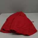 36 Inch Red Knitted Christmas Tree Skirt, Chunky Cable Knit with Braided Scalloped Edge, Perfect for Xmas Holiday Decorations