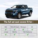 for 2024 2025 2026 Toyota Tacoma Seat Covers Trucks Leather