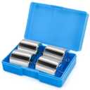 Bekith 4 Pcs 200g Double Hooked Weights, Hook Weight Set with Plastic Case for General Science, Physics Laboratory Work