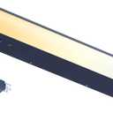 Hand Wave Motion Sensor Under Cabinet Lighting Plug in or Hardwired, 18 Inch Black 120V 5CCT Color Selectable Under Counter Lights, Dimmable Under Cabinet Lights for Kitchen (1, 18 INCH)