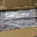 3 Tier Rolling Cart with Lockable Wheels, Clear Acrylic Utility Trolley with Handle, Heavy-Duty Storage Organizer for Kitchen Bathroom Nursery Laundry - Snack Book Craft Organizer (Clear)