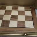 AMEROUS 15'' Magnetic Wooden Chess & Checkers Game Set -2 Extra Queens -24 Cherkers Pieces - Chessmen Storage Slots, Beginner Chess Set for Kids and Adults, Classic 2 in 1 Board Games