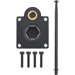 RC Electric Roto Starter E-Start Backplate Power Back Cover 11011 & Drill Start Wand Power Starter Shaft Rod Pin End 11003 for 1/10 HSP HPI Vertex VX 16/18/21, CXP SH 18/21 Engines (Hole Centers 27mm)