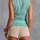 Milumia Women's Y2k Boat Neck Knitted Tank Top Sleeveless Slim Fit Casual Tops (Green, XL)