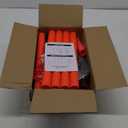 RoadHero 3 Pack Traffic Delineator Post with Weighted Rubber Base, Portable Orange Safety Barrier Posts Cones with 5 FT Plastic Chain and Reflective Collars for Parking Lots,Construction Events