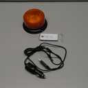 AnTom Remote Control Wireless Strobe Lights, Waterproof Rechargeable LED Battery Powered Beacon Light with Strong Magnetic Base, Vehicle Emergency Flashing Warning, Amber