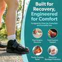 BraceAbility Closed Toe Medical Walking Shoe - Lightweight Broken Toe Cast Boot, Fractured Foot Brace for Metatarsal Stress Fracture, Post-op Bunion, Hammertoe Surgery Recovery - For Men or Women, Size: Medium (Women's 7-9.5 / Men's 6-8.5)