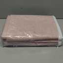 MIULEE Linen Texture 90 Inches Curtains for Bedroom 100% Blackout Thermal Insulated Pink Curtains Grommet Room Darkening Curtains/Draperies for Living Room Nursery 52x90 Inch (2 Panels)