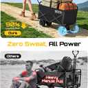 SEESII Electric Wagon Cart with 2 x 4.0Ah Batteries, 330Lbs