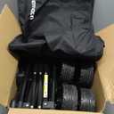 Hikemoon 150L Collapsible Wagons Carts Foldable, 360LBS Heavy Duty Folding Beach Cart with Big All-Terrain Wheels, Portable Utility Wagon for Grocery, Shopping, Garden, Sports, Camping, Black