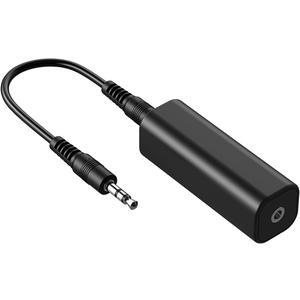 Ground Loop Noise Isolator for Car Audio/Home Stereo System with 3.5mm Audio Cable (Grey)