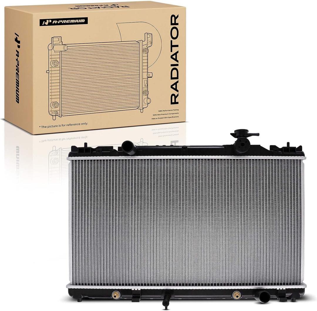 A-Premium Engine Coolant Radiator Assembly with Transmission Oil Cooler Compatible with Toyota Camry 2002-2006, Solara 2004-2008, L4 2.4L, Replace# 164000H200, TO3010256