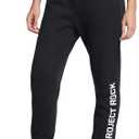 2 x Under Armour Women's Project Rock Rival Fleece Joggers (Black)
