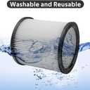 DXVC6910 Replacement Filter for DEWALT 6-16 Gallon DXV06P DXV09P DXV10P DXV10PL DXV10SA DXV12P DXV14P DXV16P Wet/Dry Vacuum Cleaners 2 Pack