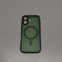 TOCOL for Phone 17 Case, Full Camera Protection, Built-in Magnetic Ring, Compatible with Magsafe Charger, Drop Protection, Translucent Matte Phone Case for Phone 17 6.3 inch (Alpine Green)