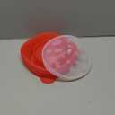 POPCO Silicone Popcorn Maker - Microwave Popcorn Popper - Collapsible Bowl, Heat-Resistant, Easy to Clean, Ideal for Family Movie Nights, 15-Cup Capacity - Transparent Red