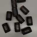 10 Pack 1 Inches x 2 Inches Black Malleable Steel Nipples Fitting, DIY Steampunk Industrial Vintage Style.