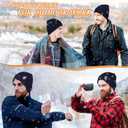 Vanjua Beanie for Men Women, Slouchy Beanie Hats Winter Knit Caps Soft Hat Unisex (Black)