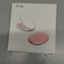 Compact Mirror with Light, Portable Small Foldable Makeup Compact Mirrors with 1X 5X Magnification, USB Rechargeable Travel Magnifying Make Up Pink Mirrors with 3 Color Lighting for Purse Pocket (White)