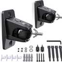 Surround Sound Rear Speaker Wall Mount, Ceiling Mount Bracket for Universal Satellite, fits Keyhole and Thread Hole with 1/4"- 20, 5mm & 4mm Thread, Works with Roku, Samsung q990D, Holds up to 11 lbs