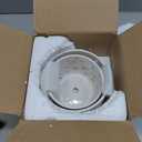 EFISPSS Orchid Pot with Holes, 5+6Inch Ceramic Plant Pots with Drainage Holes and Tray, Promoting Air Circulation and Drainage, Indoor/Outdoor White Flower Pots