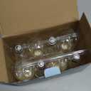 Gozelux Vintage LED Edison Bulbs, 6W, Equivalent 60W, Dimmable, Warm White 2700K, ST58 Antique LED Filament Bulbs with 90+ CRI, E26 Medium Base, Clear Glass, 8 Count (Pack of 1)