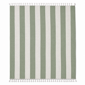 Table Cloth, Waterproof Vinyl Tablecloth with Flannel Backing, Wipeable Buffalo Plaid Table Cover for Picnic, Indoor and Outdoor (Green& White, 52"x70")