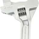 Adjustable Spanner Wrench 16-68mm, short shank plumbing wrench for tight spaces, mini plumber wrench for bathroom kitchen pipe nuts bolts
