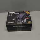 Night Vision Goggles - Smart APP 4K Night Vision Binoculars, 10000mAh Battery, 128GB Card for Photo and Video, 3'' UHD Screen & 8X Zoom Binoculars for Camping, Hunting, Security (Black)