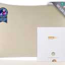 ZIMASILK 100% Pure Mulberry Silk Pillowcase for Hair and Skin Health,Soft and Smooth,Both Sides Premium Grade 6A Silk,600 Thread Count,with Hidden Zipper,1pc (King 20''x40'', Beige)