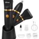 Ufree Bikini Trimmer Electric Razors for Women, Rechargeable Pubic Body Hair Trimmer Electric Shaver for Legs Body Hair, Bikini Shaver IPX7 Waterproof, Gifts for Women, Black