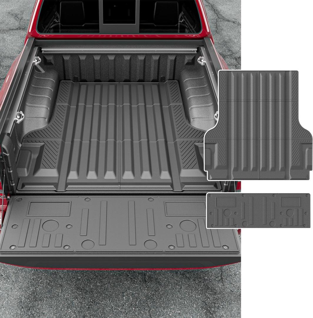 powoq Truck Mat Compatible with 2022 2023 2024 2025 2026 Nissan Frontier Truck Bed Mat Tailgate Liner Replacement for 2022-2026 Nissan Frontier Accessories