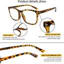 SIGVAN 5 Pack Blue Light Blocking Reading Glasses Fashion Square Computer Readers for Women Men, Anti UV Ray Nerd Eyeglasses (5 Mix, 1.5)