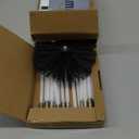 HOKLNUSE Dryer Vent Cleaner Kit Chimney Sweep Cleaning Tools Pellet Stove Cleaner Kit Air Dryer Duct Fireplace Brushes for Easy Lint Cleaning with 4" and 6" Brush Heads (Heavy Duty, 30Feet)