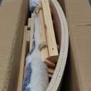 Cat Wall Shelves - Set of 4 Cat Wall Furniture, Curved Cats Shelves and Bridge Ladder & 2 Steps for for Sleeping, Playing, Climbing, and Lounging Modern Furniture for Cats