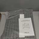 Weatherproof Outdoor Side Table, HDPE Small Outdoor Table for Adirondack, 16.6-Inch Patio Square End Tables for Garden, Backyard, Porch, Deck, Balcony, Poolside (Grey)