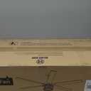 Fanbulous 65 Inch Farmhouse Crystal Ceiling Fan with Lights and Remote, Chandelier Ceiling Fan with Quiet Reversible DC Motor, Wood Blades - Ideal for Bedroom (Black Square)